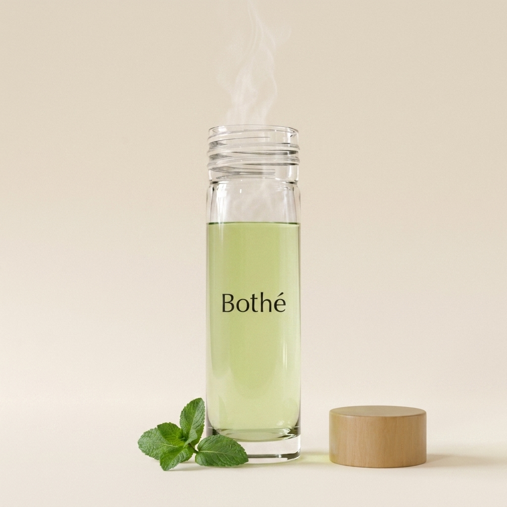 Bottiglia Bothé con infuso di tè verde alla menta — benefici del tè verde